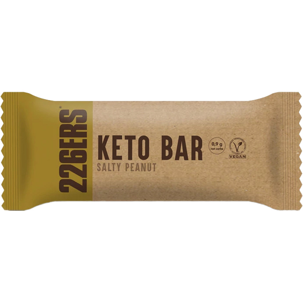 226ers barritas energéticas KETO BAR 45g - SALTY PEANUTS vista frontal