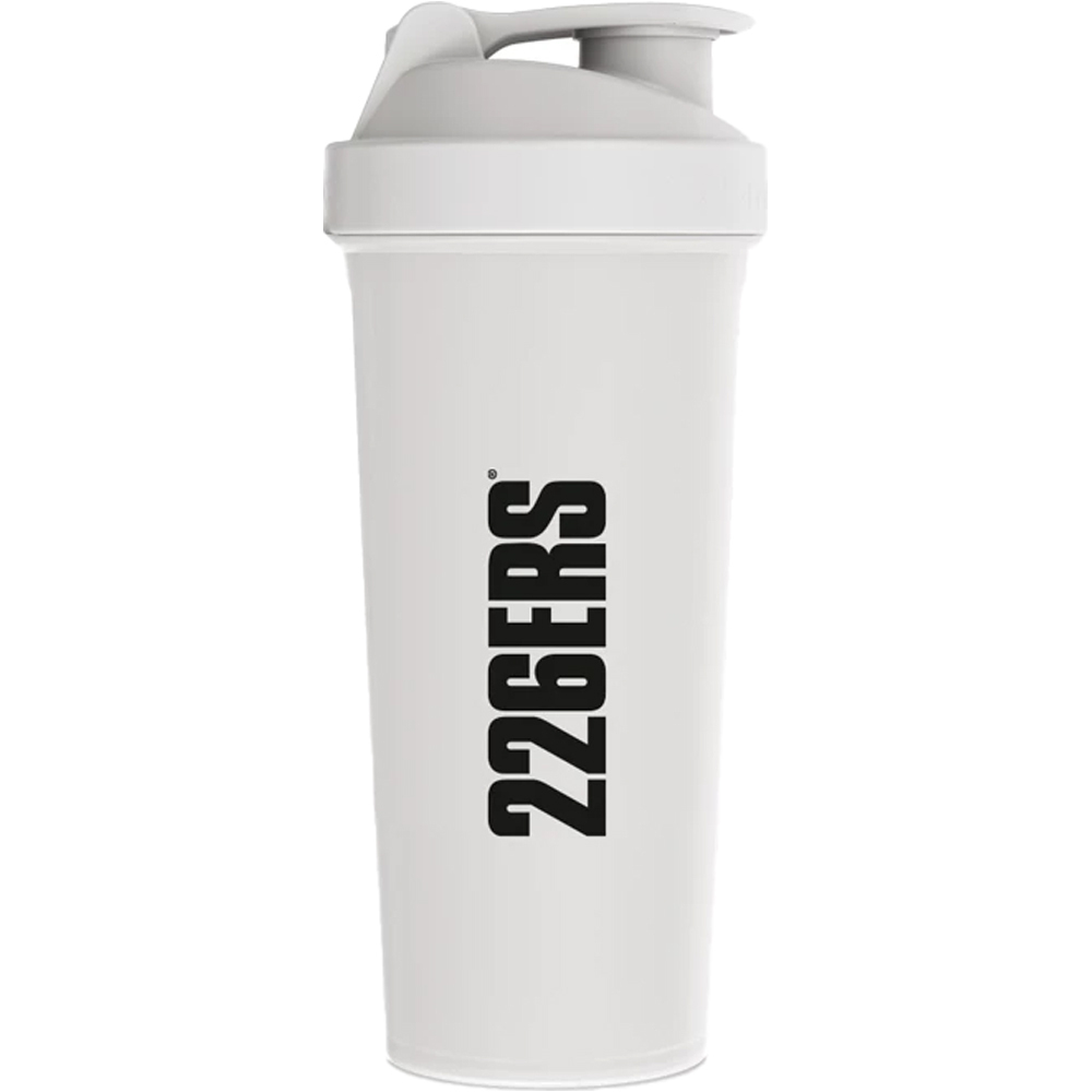 226ers Bidones SHAKER 800CC WHITE-BLACK LOGO vista frontal