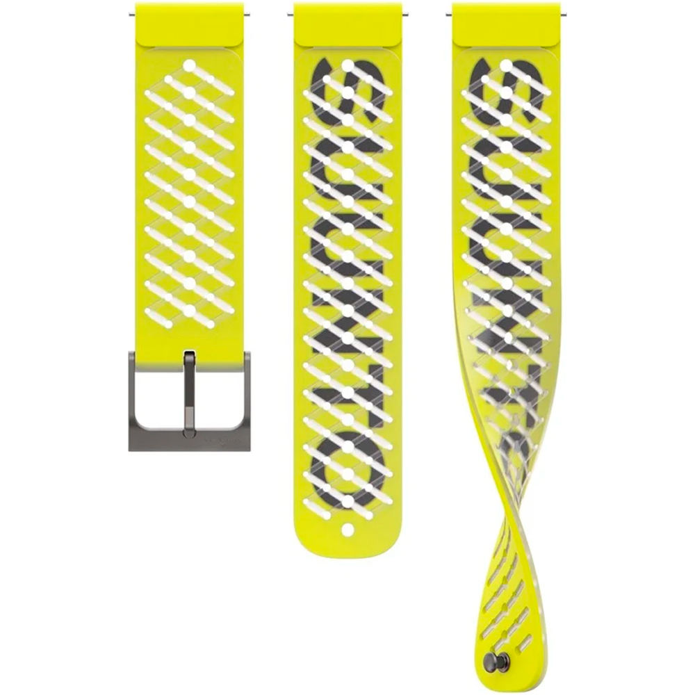 Correa de silicona athletic 2 22 mm sm correas de relojes deportivos Amarillo (UNICA)