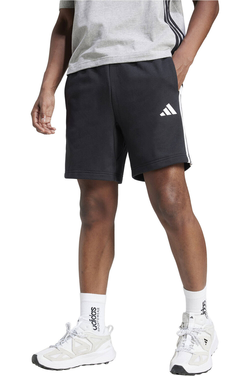 Sportswear 3 stripes bermudas hombre Negro (L)
