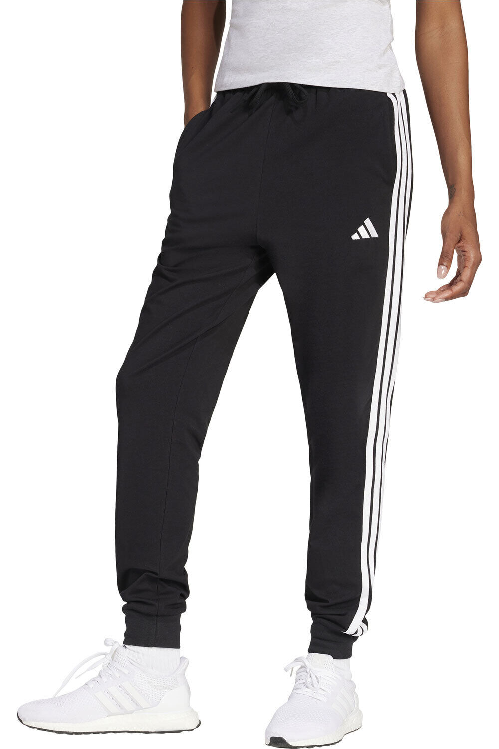 Essentials 3 stripes pantalón mujer Negro (L)