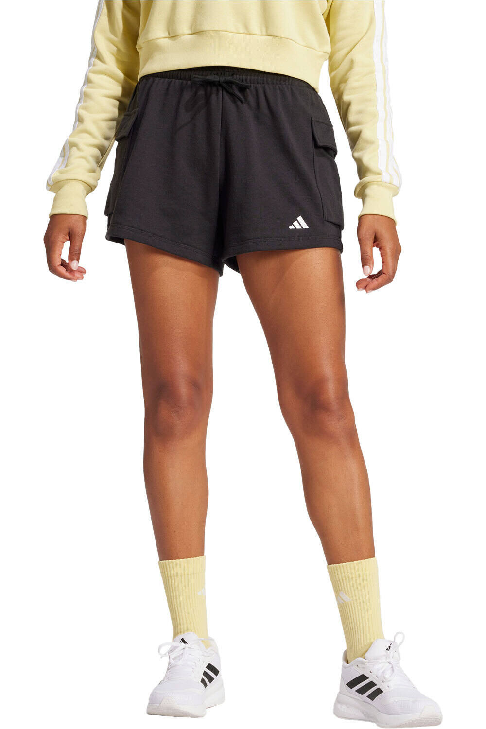 Essentials small logo bermuda mujer Negro (XS)
