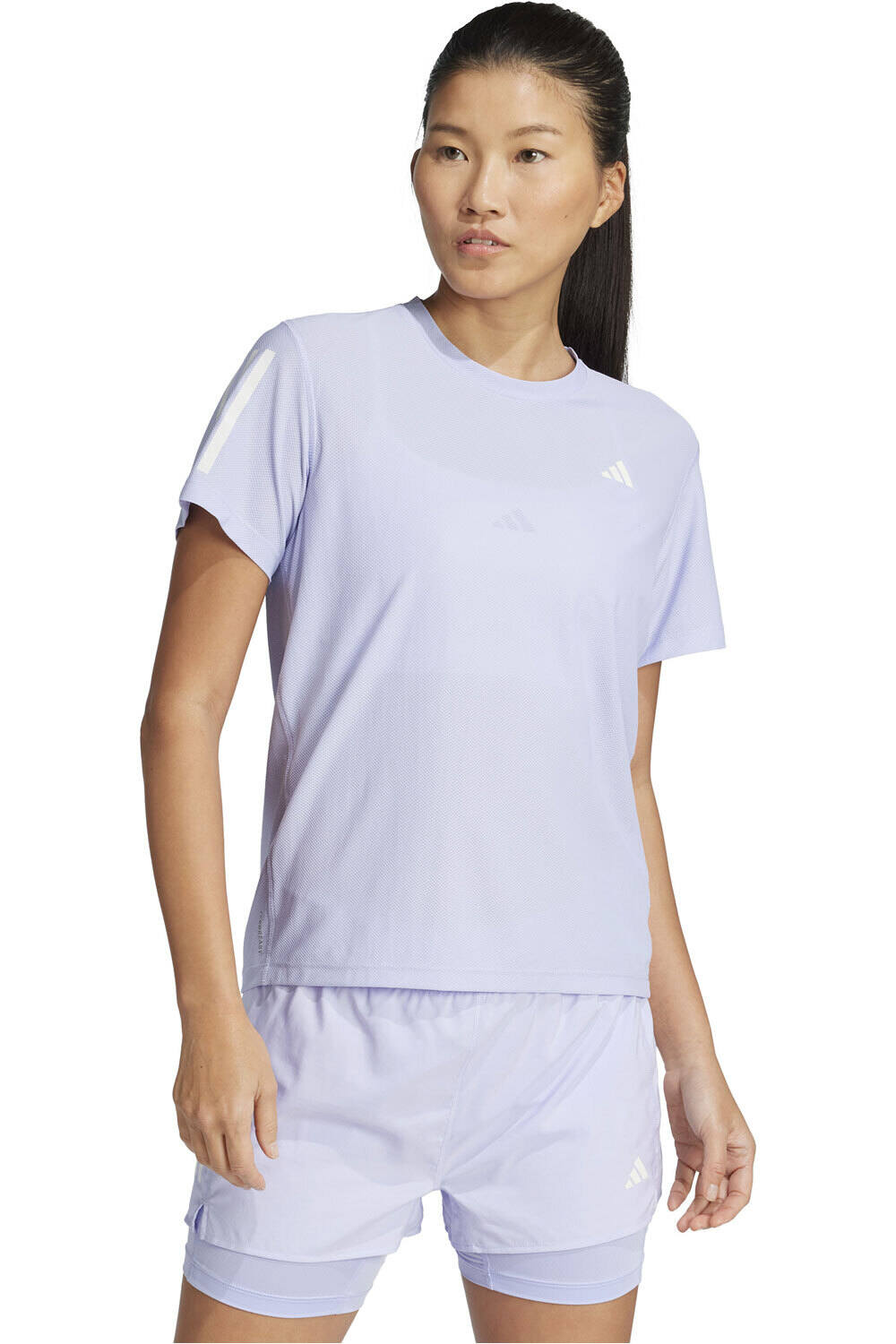 Own the run camiseta entrenamiento manga corta mujer Morado (S)