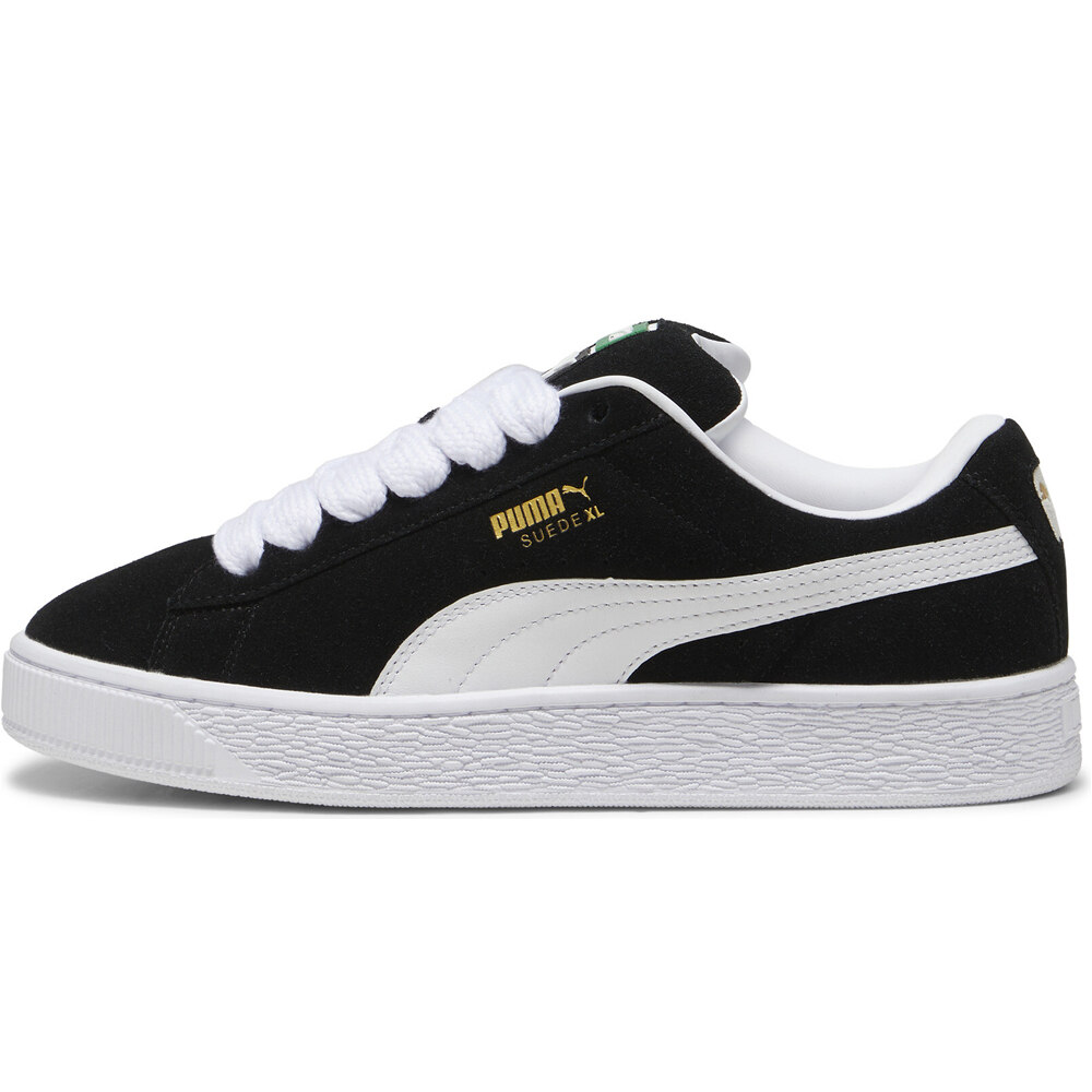 Suede xl zapatilla moda hombre Negro (37)