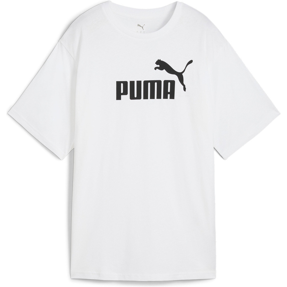 Puma Mujer Blanco Essentials No 1 Logo Relax Camiseta Manga Corta Xl