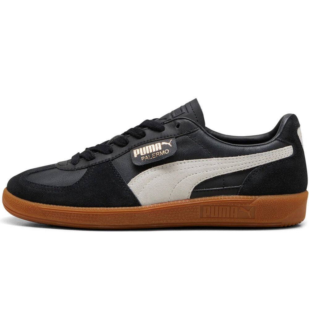 Palermo leather zapatilla moda mujer Negro (38)