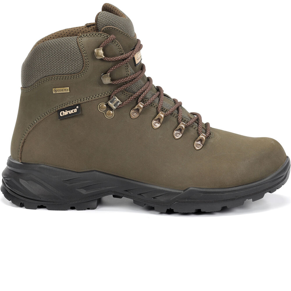 Teckel gore-tex bota trekking hombre Verde (45)