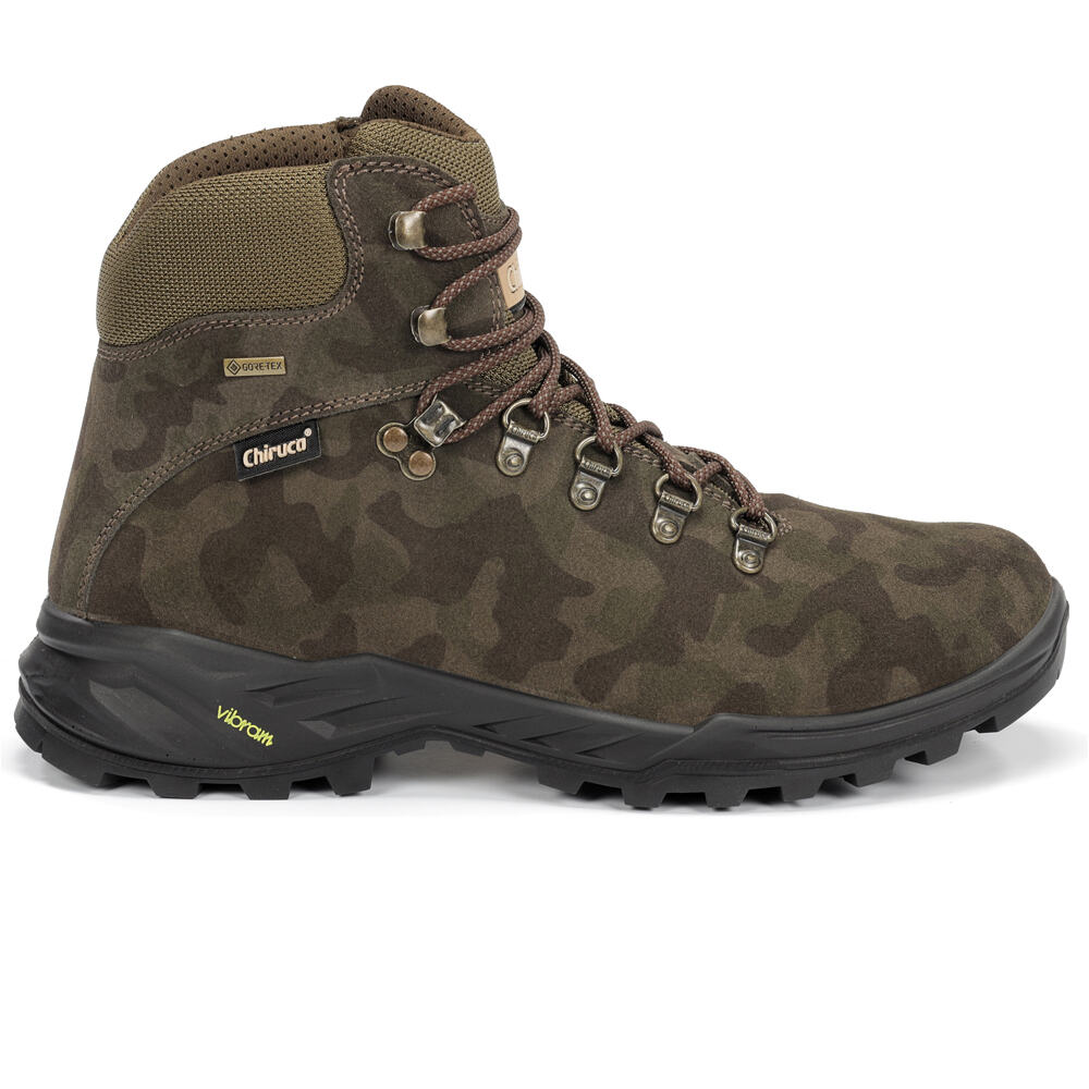 Camo gore-tex bota trekking hombre Verde (47)