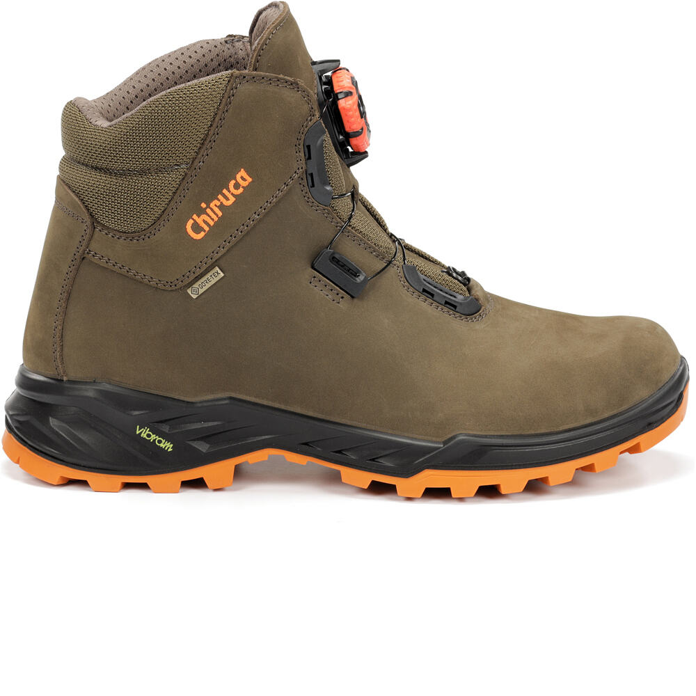 Cares boa hi vis gore-tex bota montaña cuero hombre Verde (43)