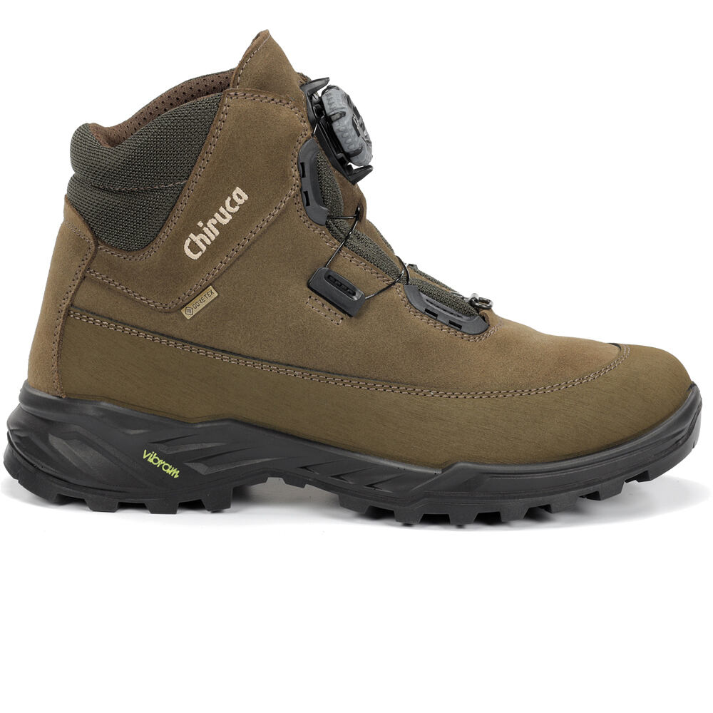 Cares boa bandaleta gore-tex bota montaña cuero hombre Verde (41)