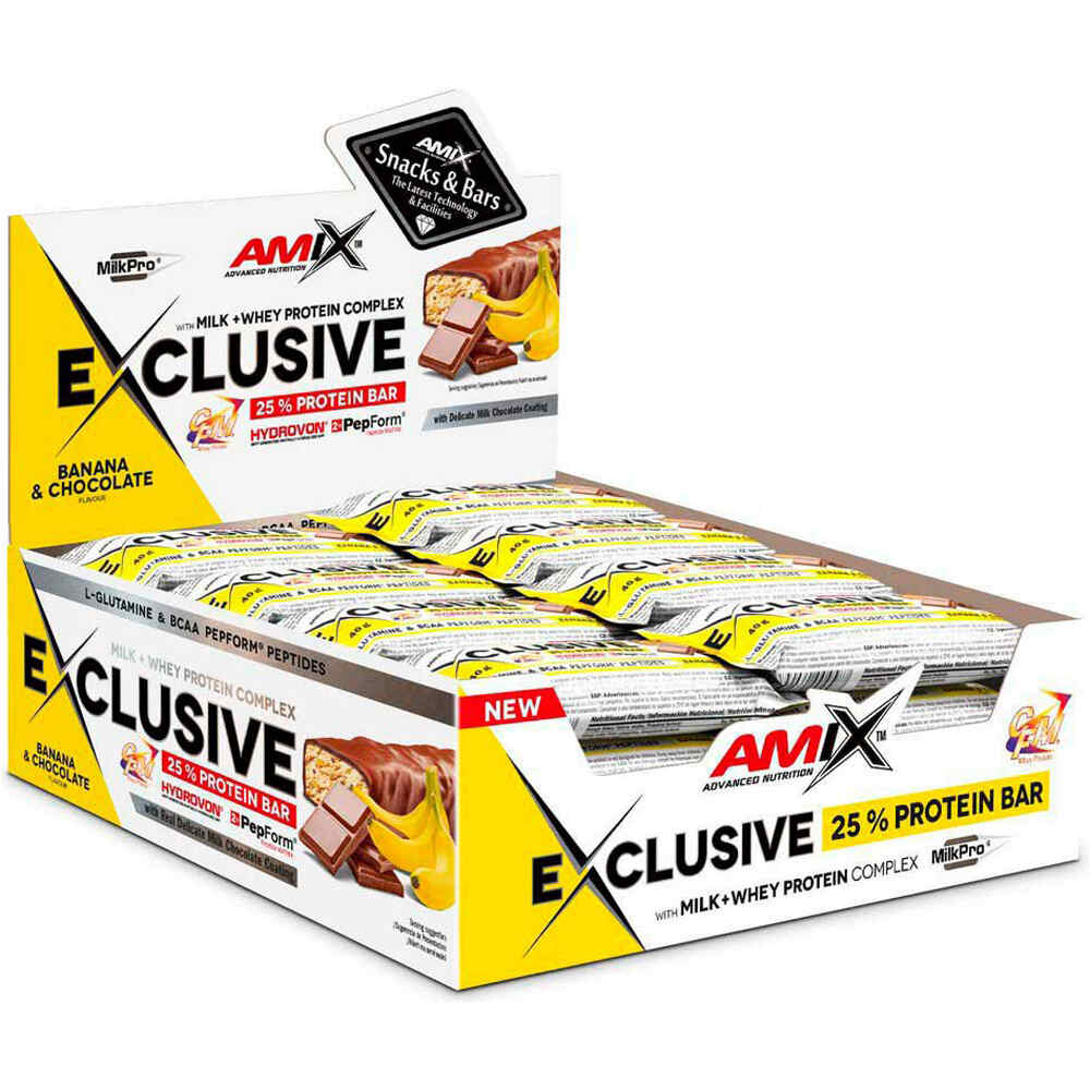 Amix Nutrition exclusive protein bar 12x85 gr barritas energéticas