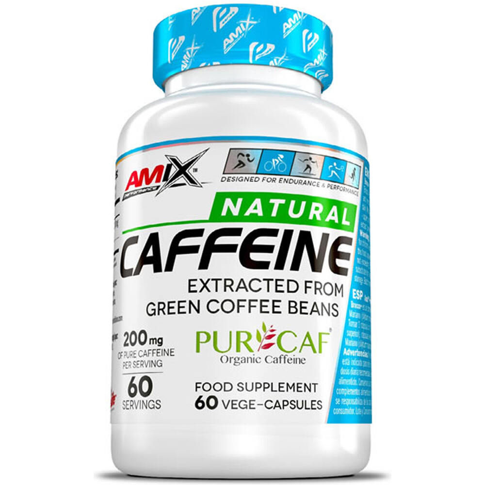 Performance natural caffeine purcaf 60 caps complementos nutricionales (UNICA)