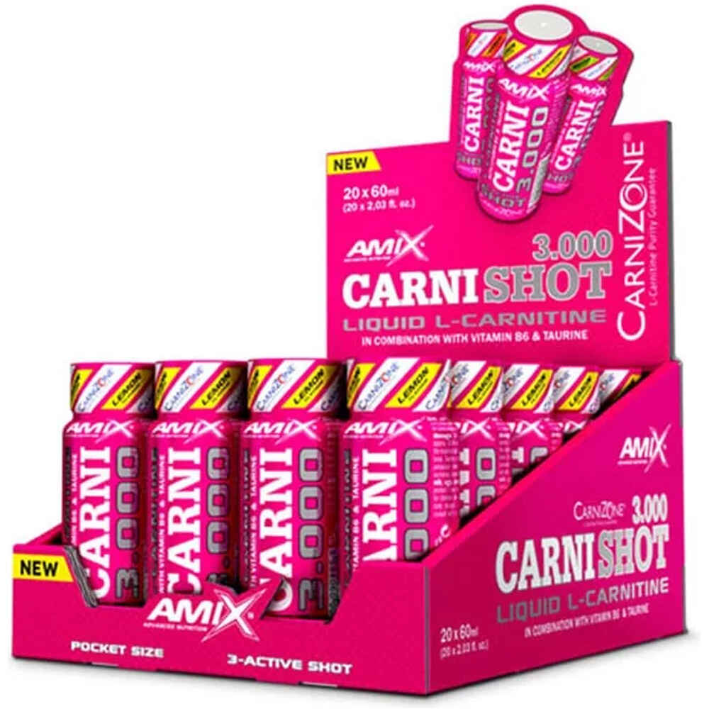 Carnishot 3000 20x60 ml complementos nutricionales Lila (UNICA)