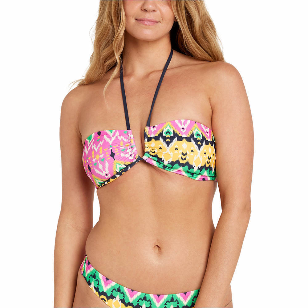 Ikat geo parte de arriba bikini Multicolor (XS)