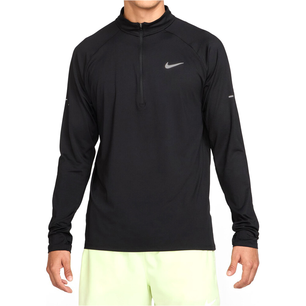 Dri-fit stride camiseta técnica manga larga hombre Negro (XL)