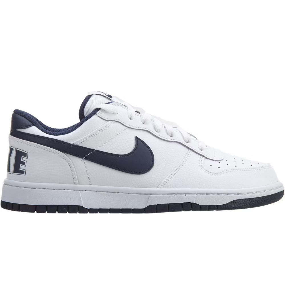 Big low zapatilla moda hombre Blanco (44)