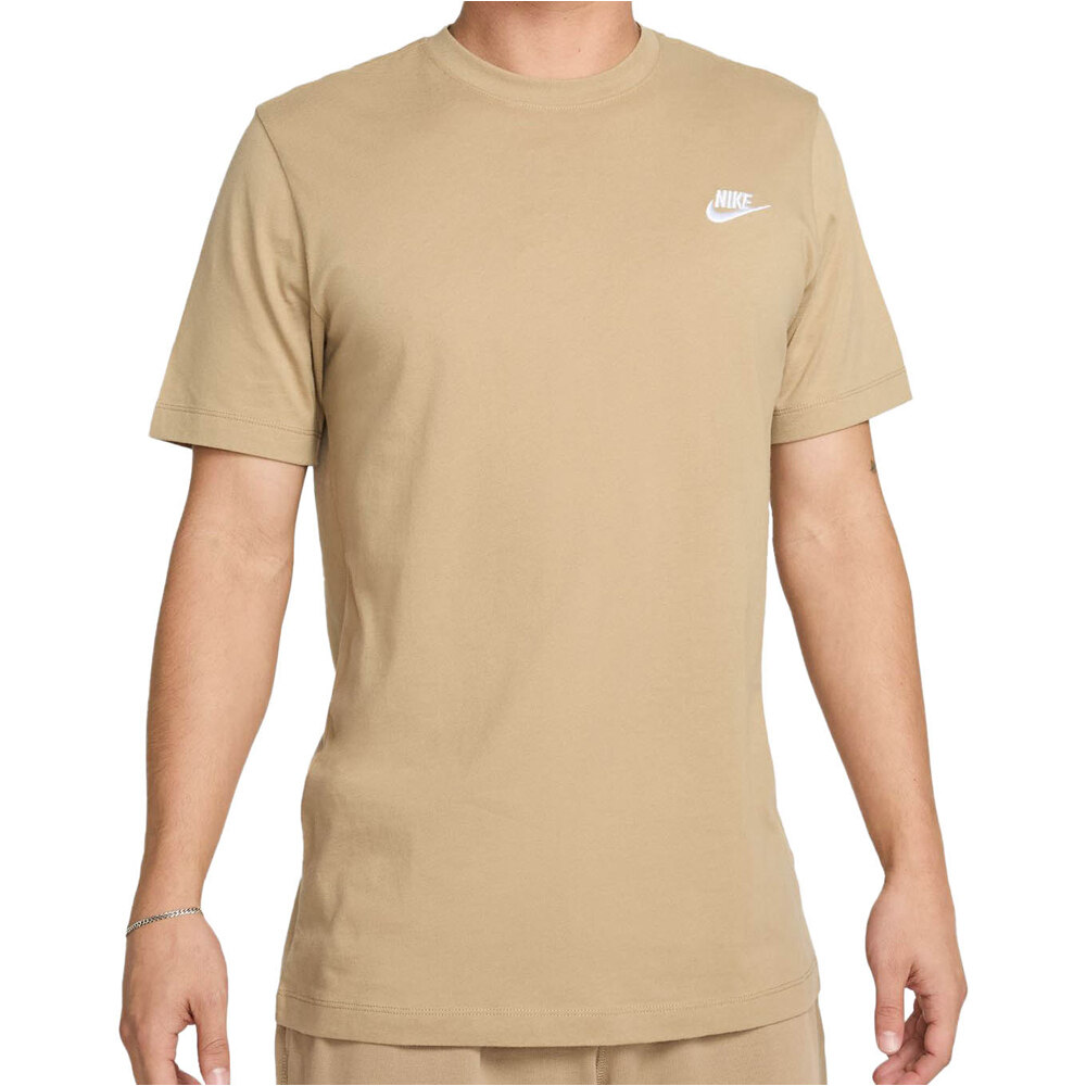 Sportswear club camiseta manga corta hombre Beige (XL)