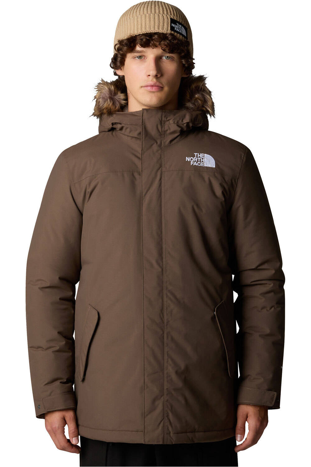 Zaneck chaqueta impermeable insulada hombre Marron (XL)