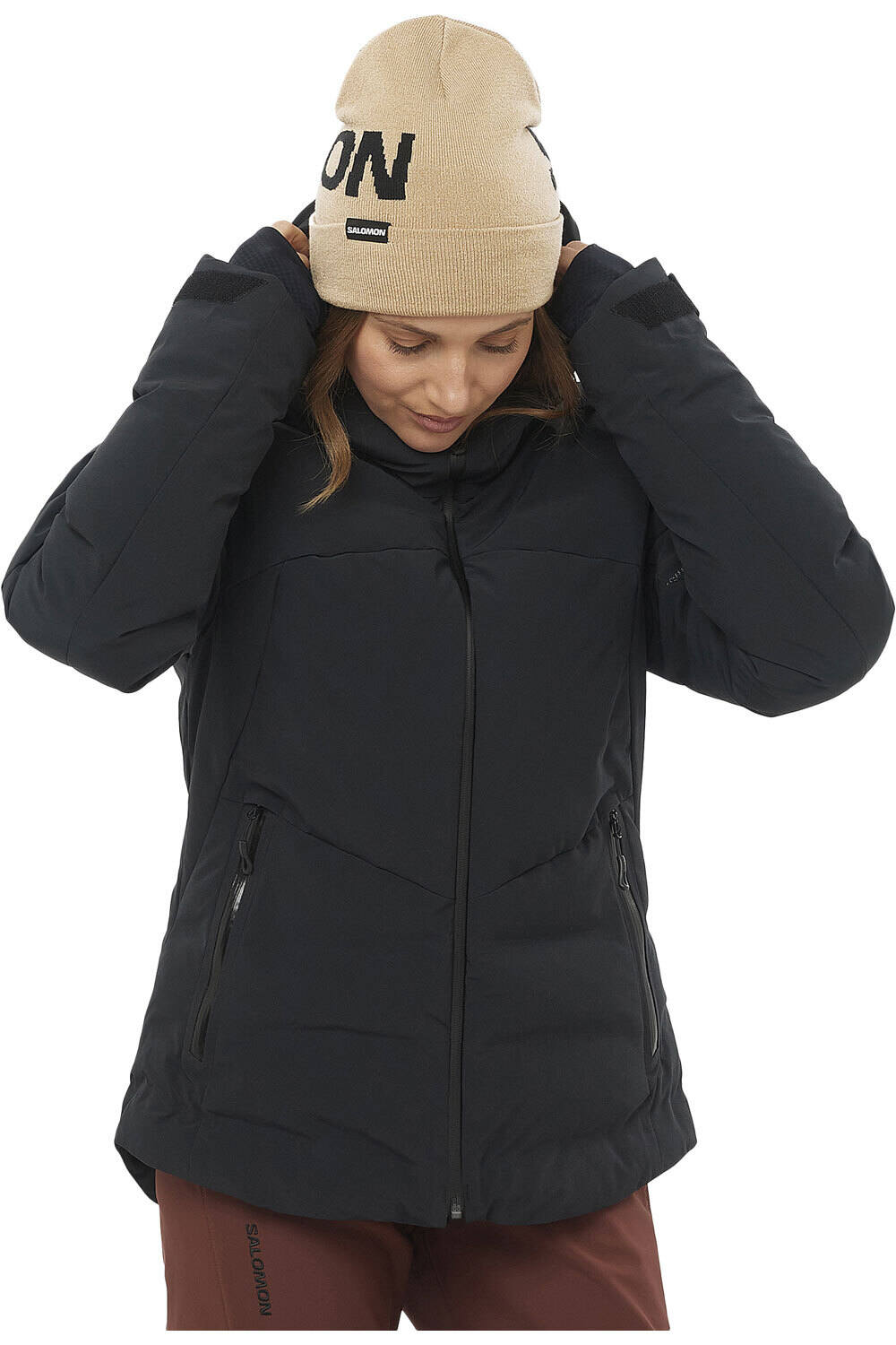 Alpenflow down chaqueta outdoor mujer Negro (XL)