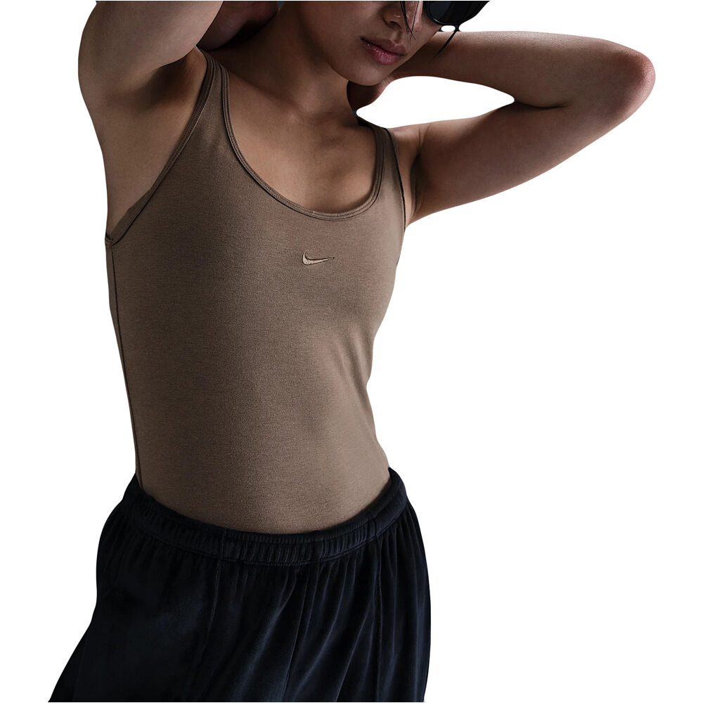 Sportswear chill knit camiseta tirantes mujer Beige (L)