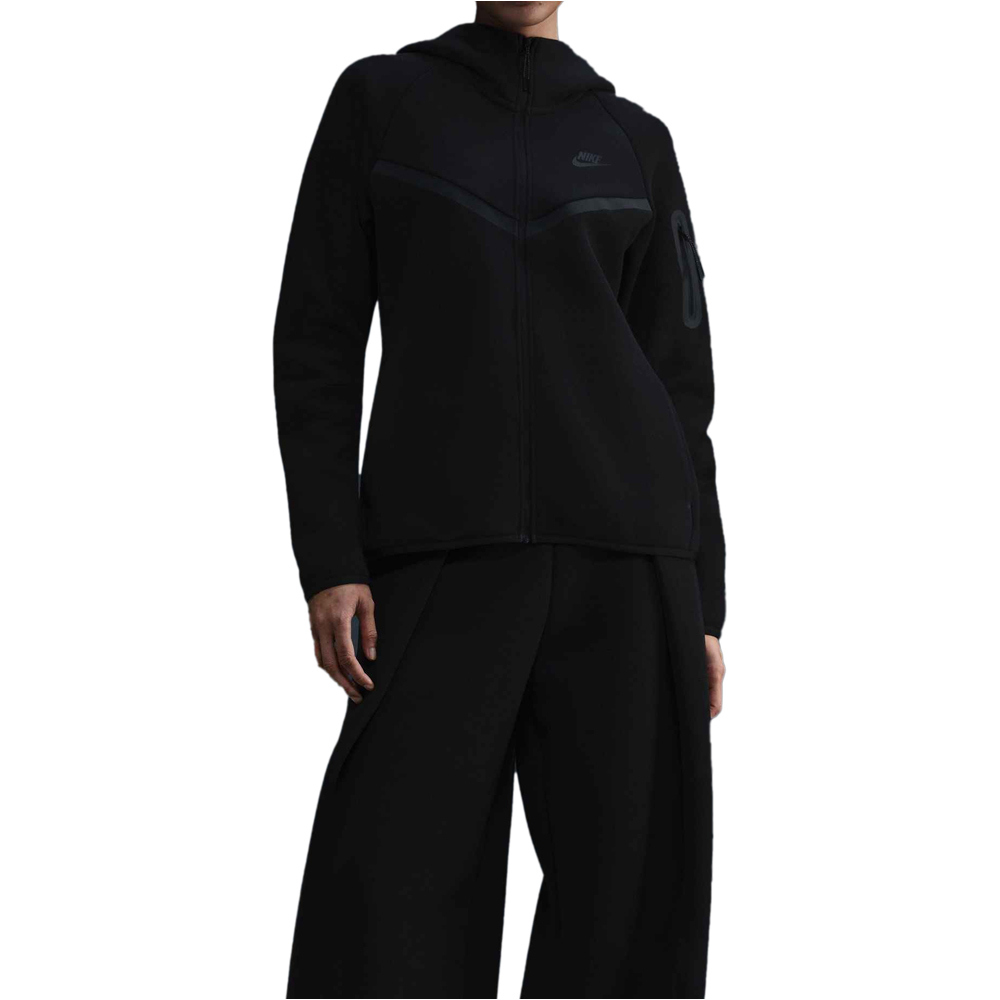 Sportswear tech sudadera mujer Negro (S)
