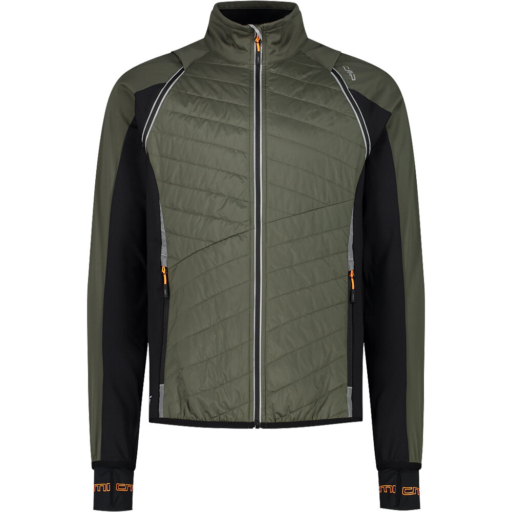 Man jacket with detachavle sleeves chaqueta impermeable insulada hombre Verde (54)