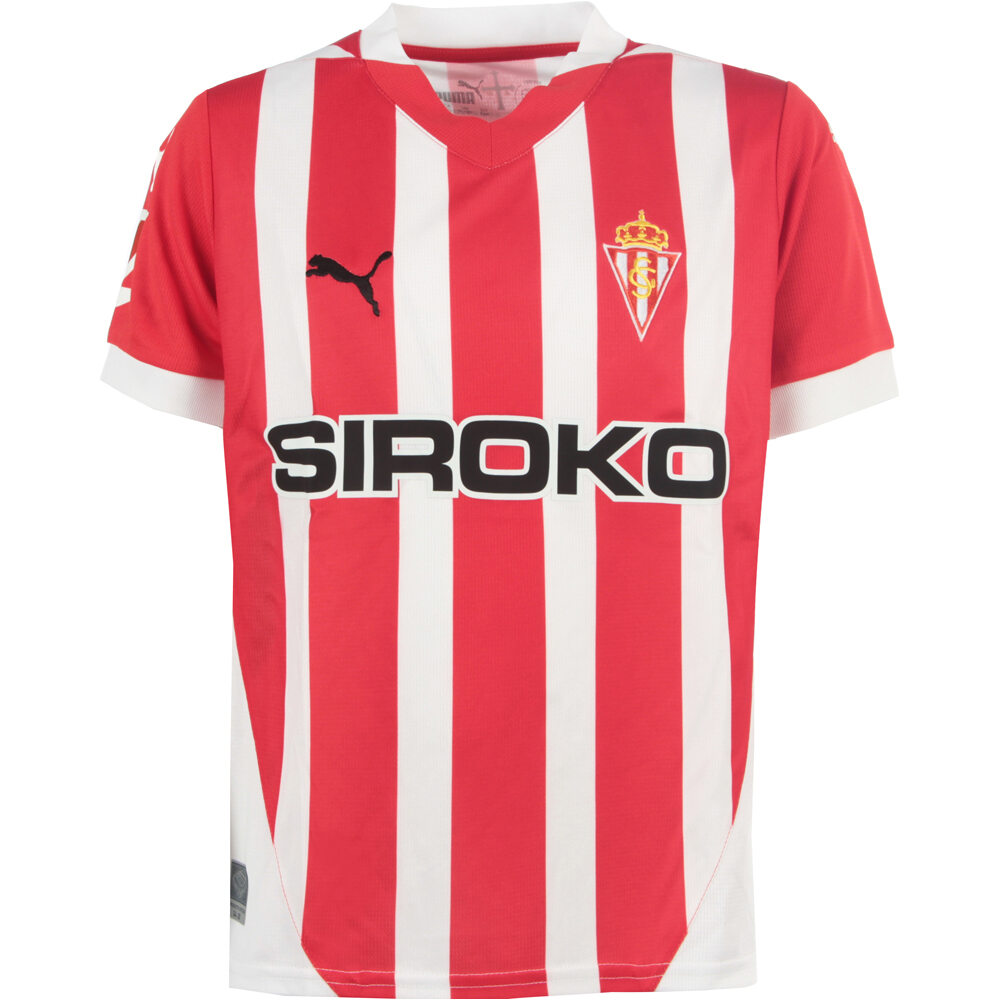 Puma sporting de gijon 24/25 primera equipacion camiseta de fútbol oficiales niño