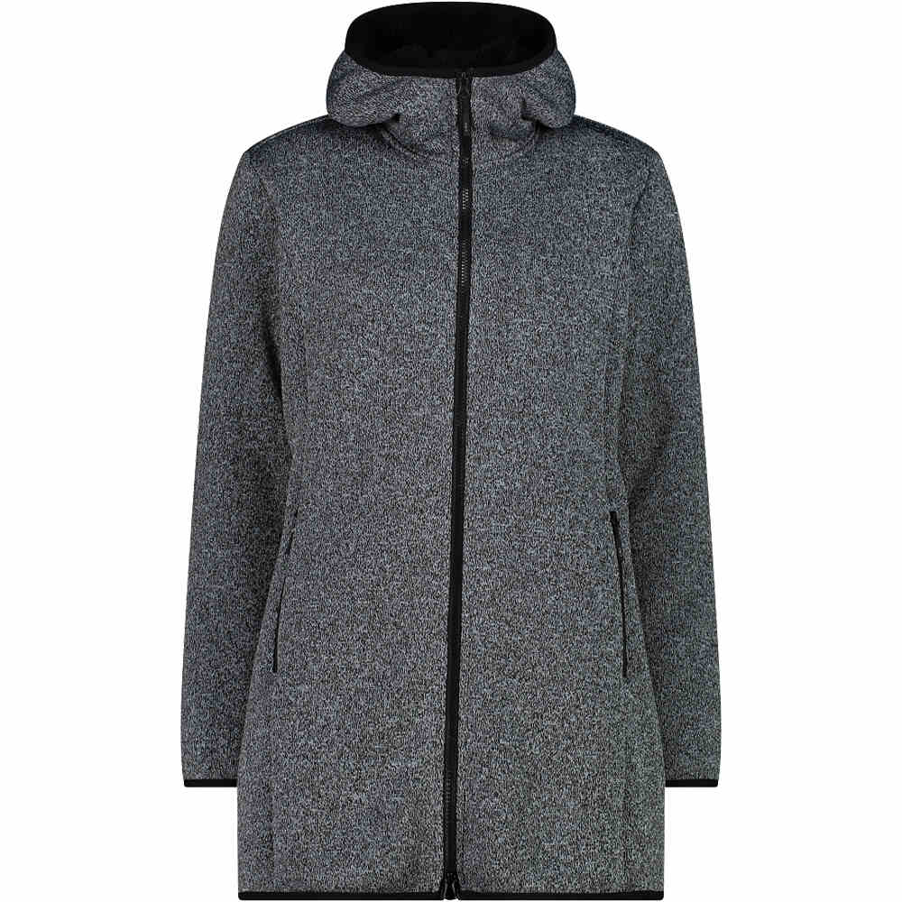 Woman parka fix hood chaqueta outdoor mujer Gris (40)