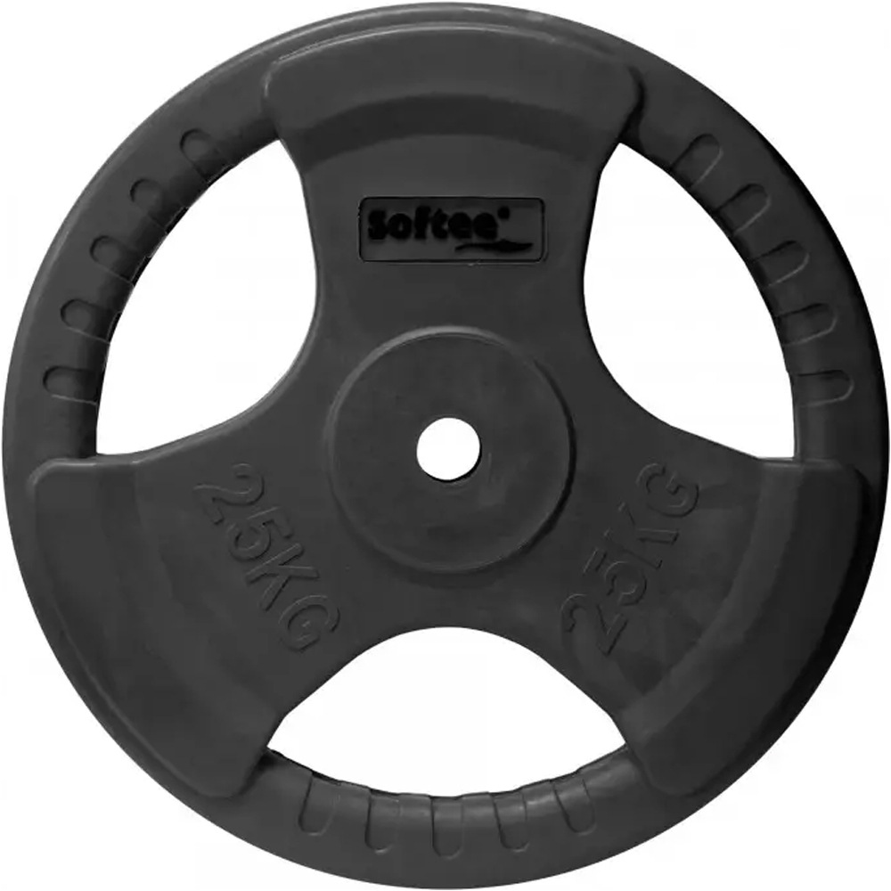 Softee disco caucho con agarre 25 kg disco pesas