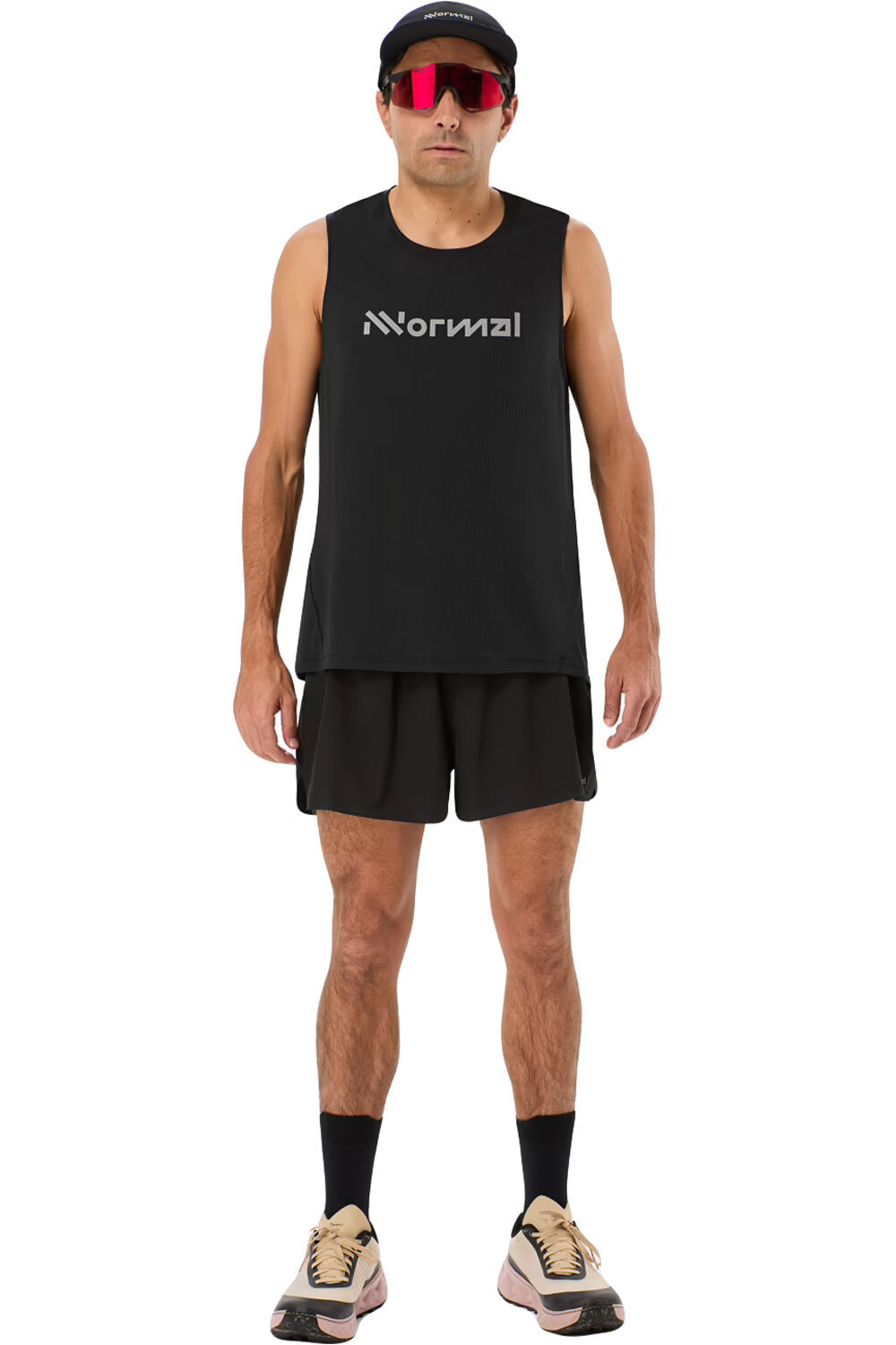 Race camisetas trail running tirantes hombre Negro (L)