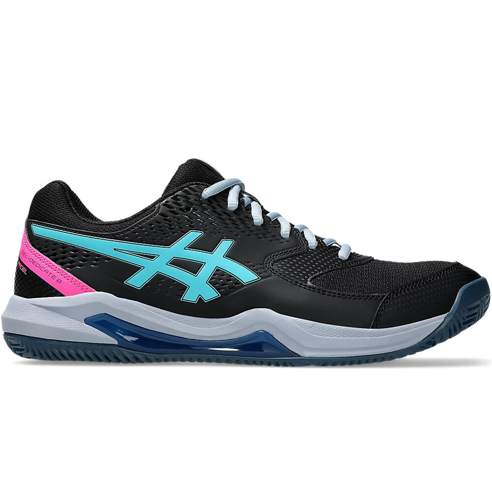 Gel dedicate 8 Zapatillas Padel Hombre Negro (44,5)