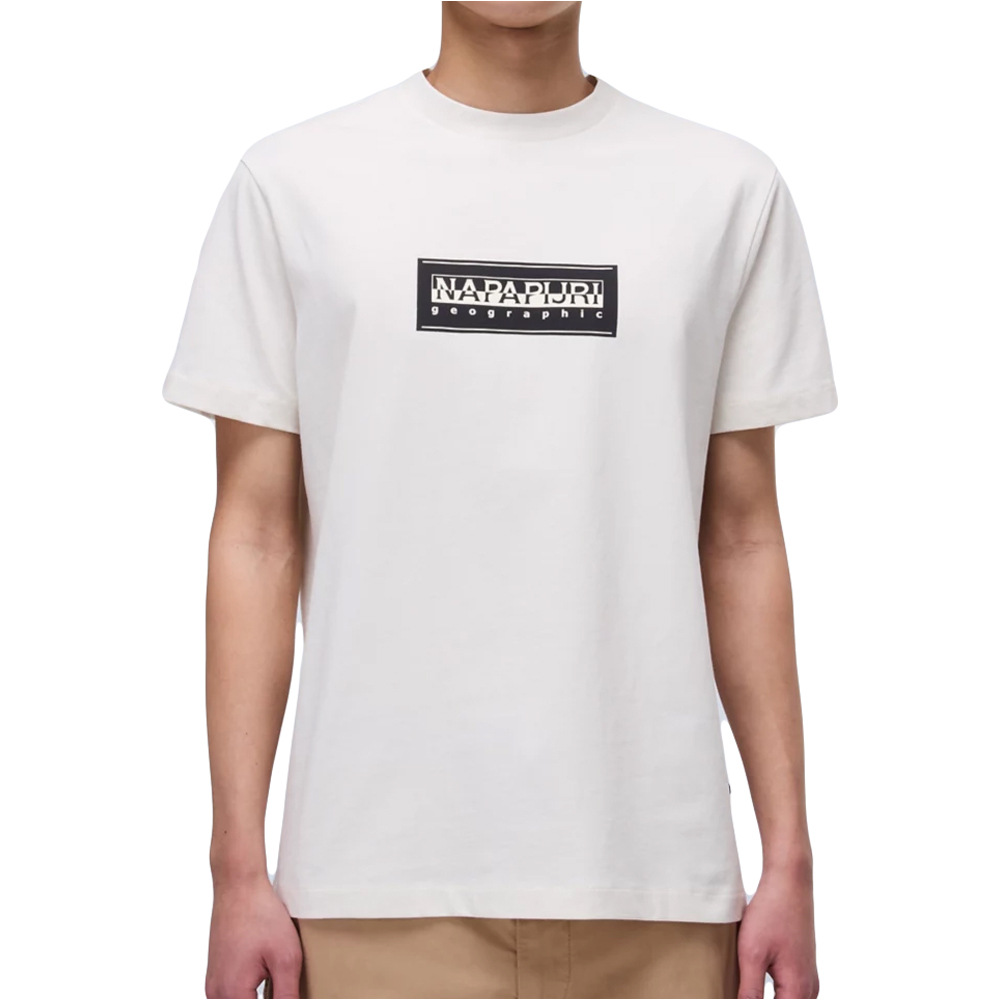 S-box logo camiseta manga corta hombre Blanco (S)