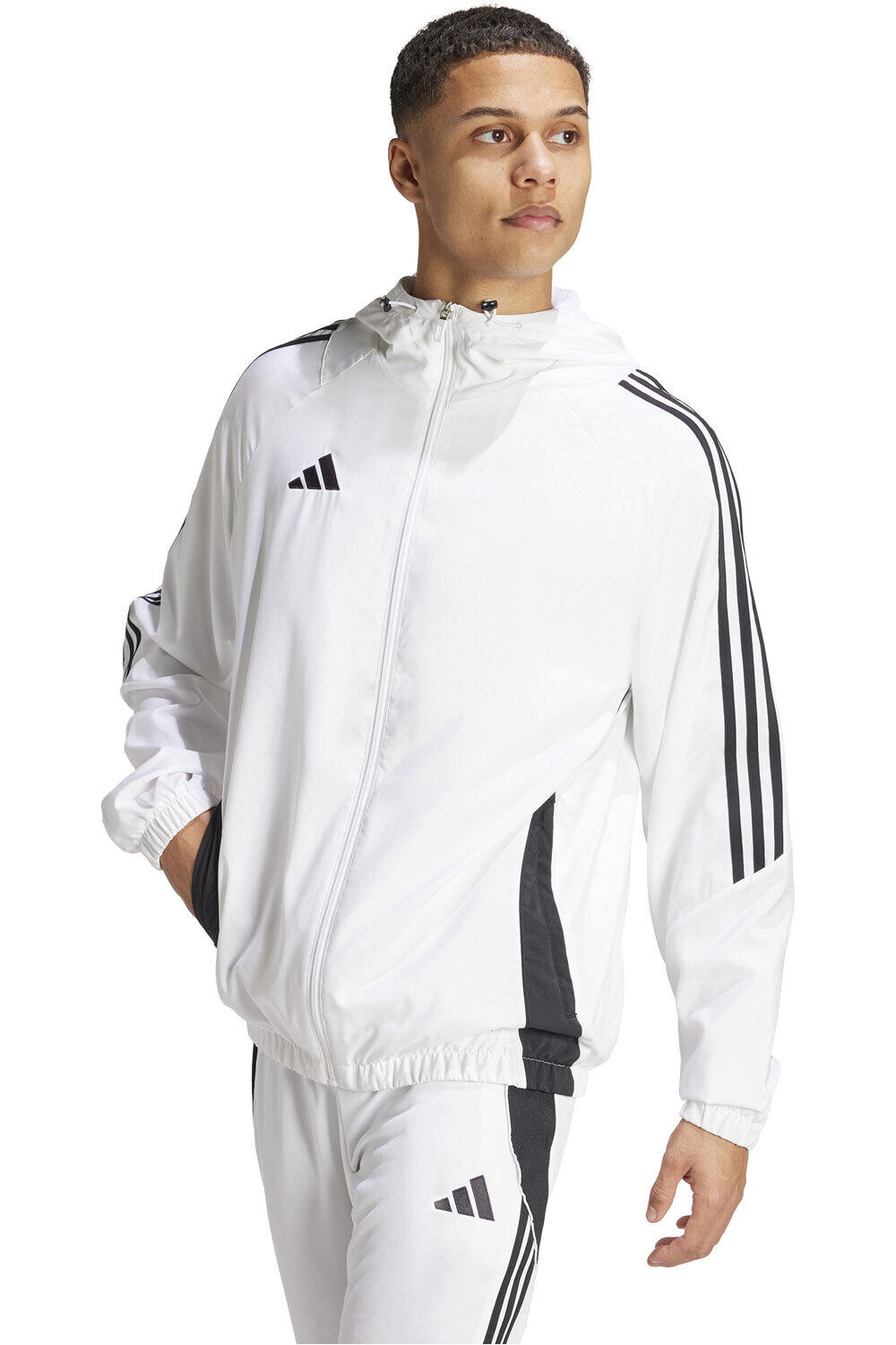 Tiro24 chubasqueros y chaquetones entrenamiento fútbol Blanco (XS)