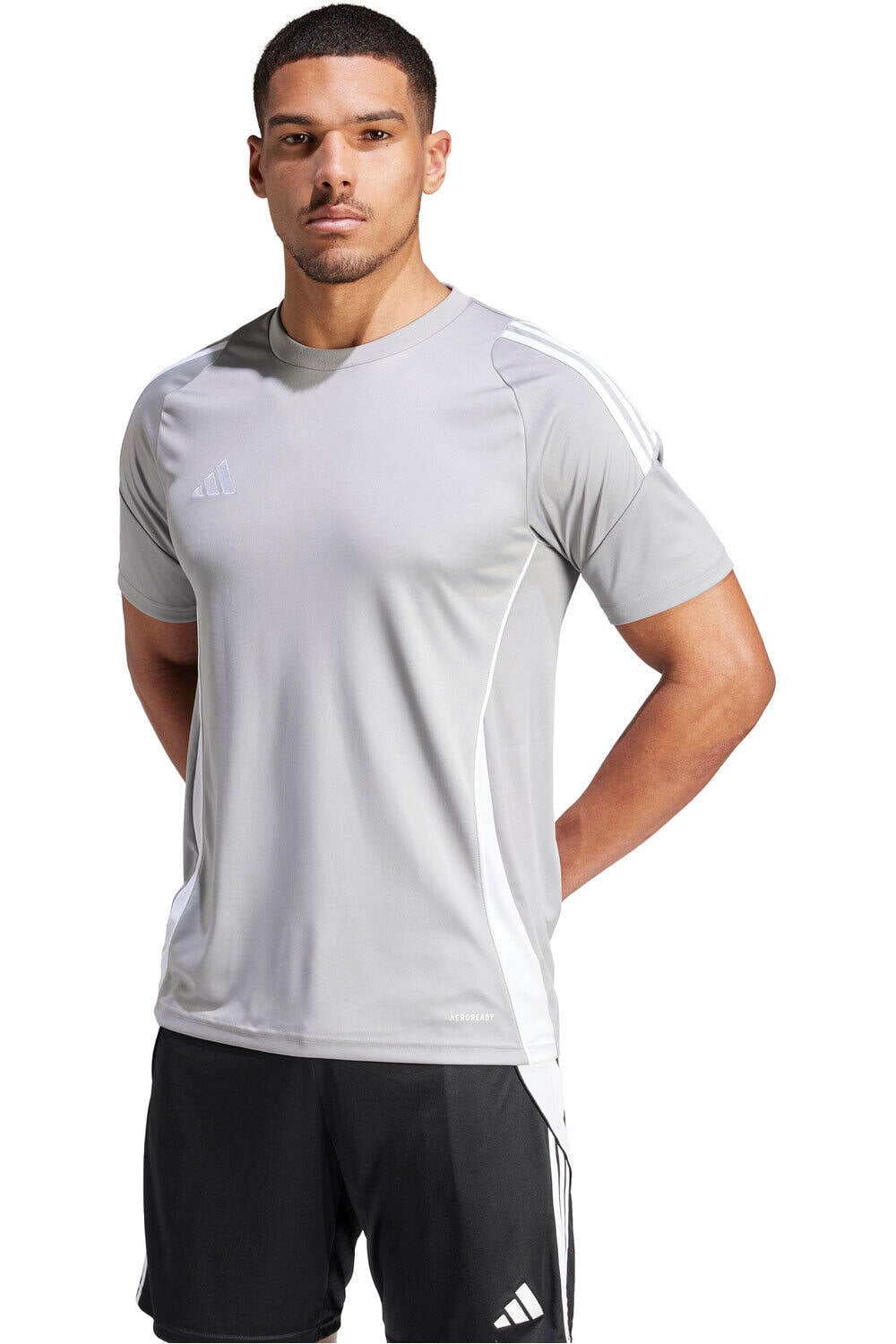 Tiro24 camisetas fútbol manga corta Gris (S)