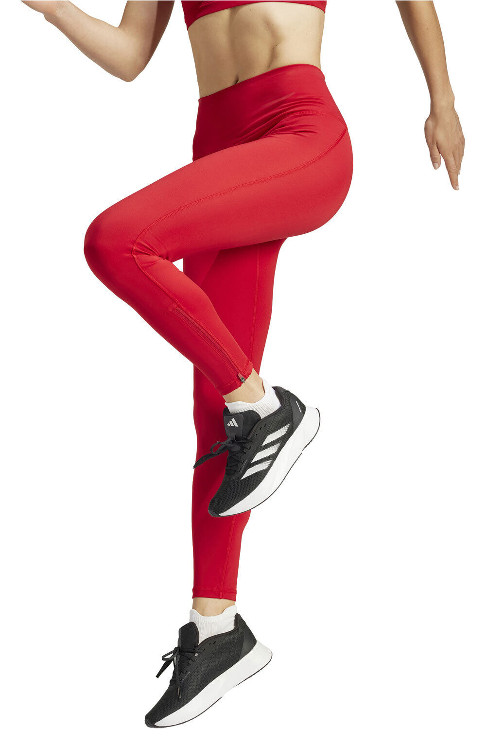Adizero 3 malla larga running mujer Rojo (S)