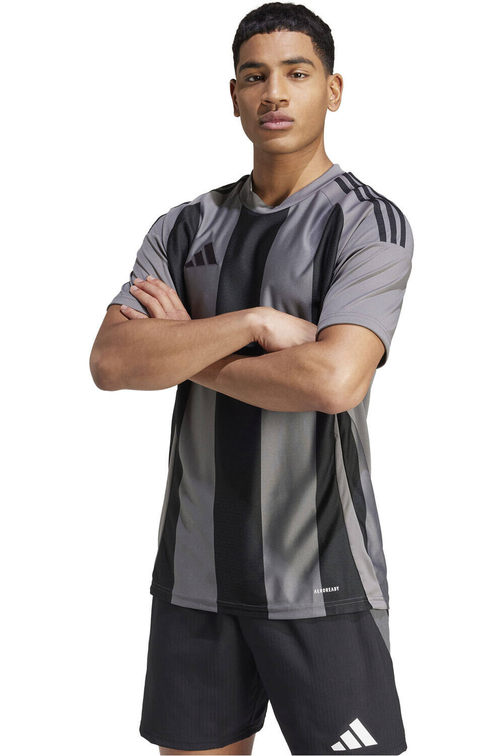 Striped 24 camisetas fĂștbol manga corta Gris (XL)