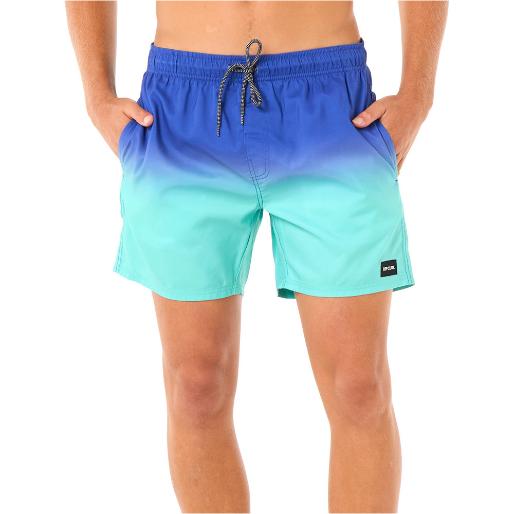 Laze fade bañador playa hombre Azul (XL)