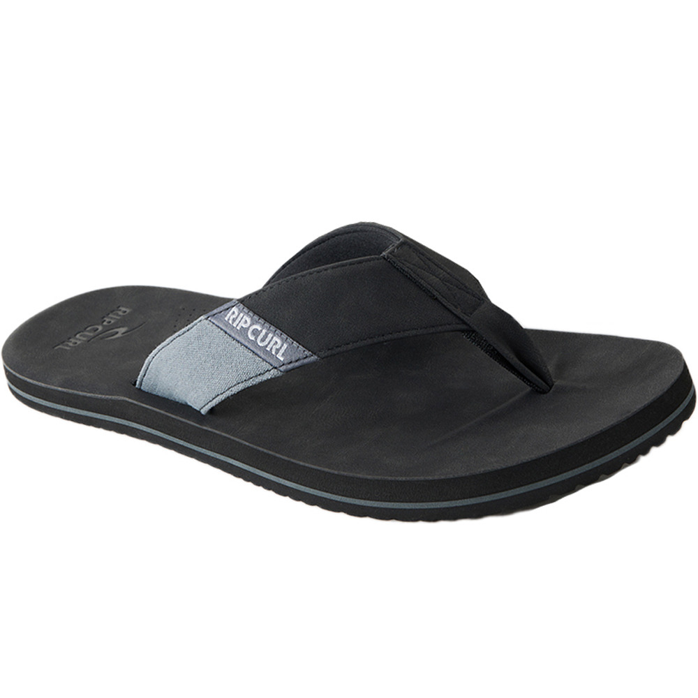 Oxford chanclas hombre Negro (41)