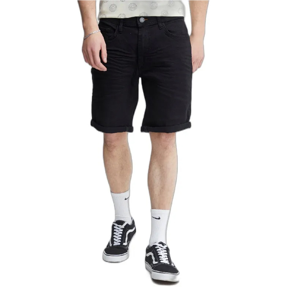 Denin short bermudas hombre Negro (L)