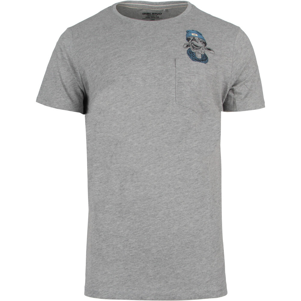 Jirafa camiseta manga corta hombre Gris (M)