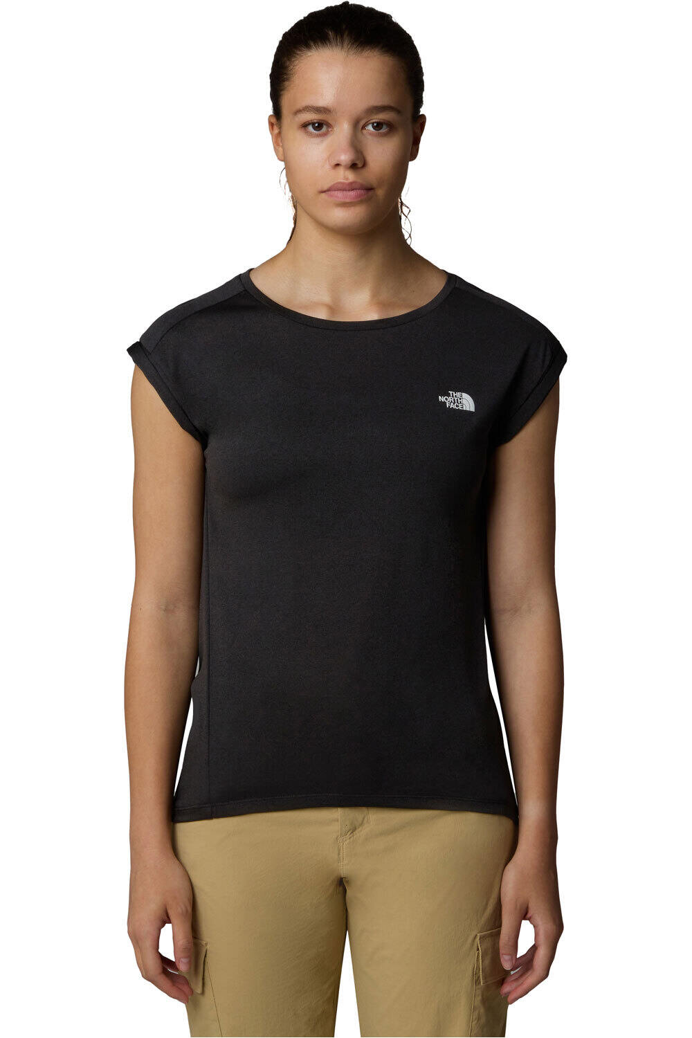 Tanken camiseta montaña manga corta mujer Negro (M)
