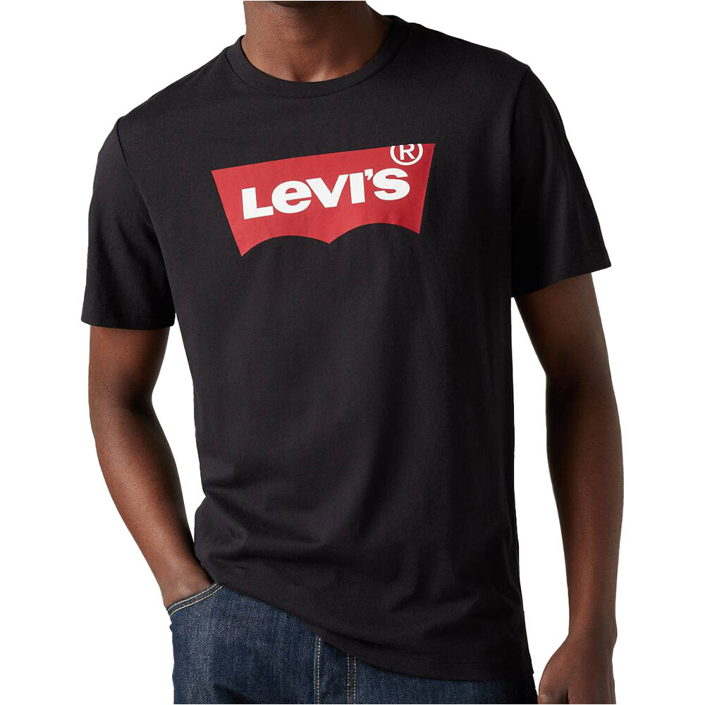 Graphic set-in camiseta manga corta hombre Negro