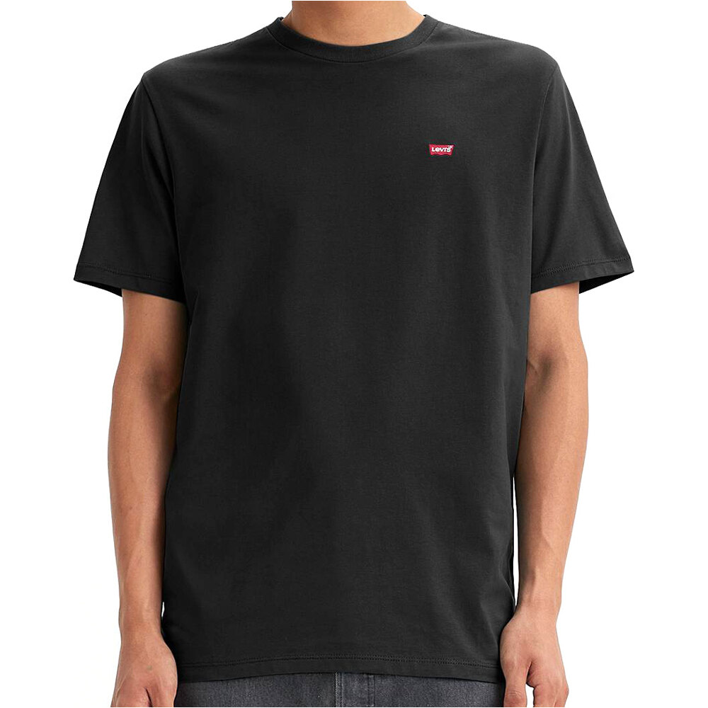 Original camiseta manga corta hombre Negro (XL)