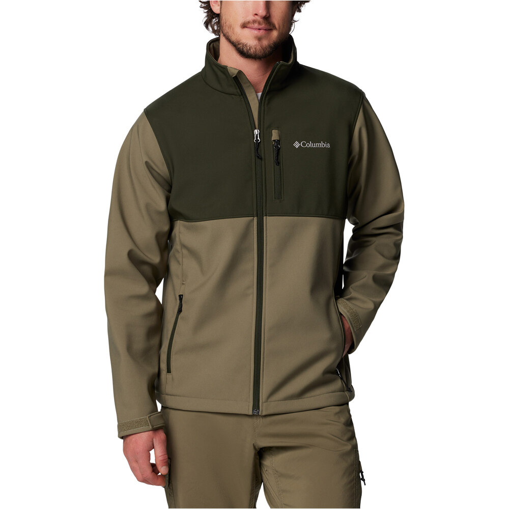 Ascender chaqueta softshell hombre Verde (L)