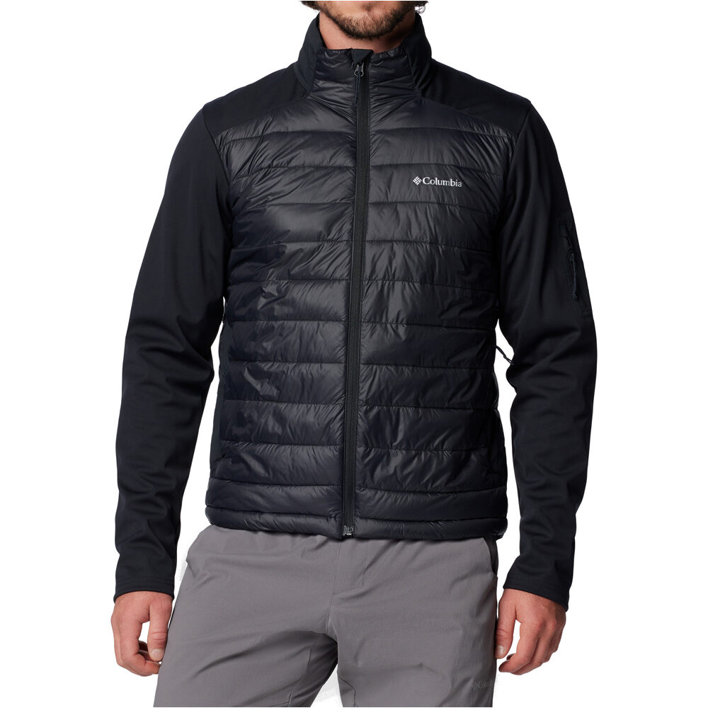 Tech chaqueta softshell hombre Negro (XXL)