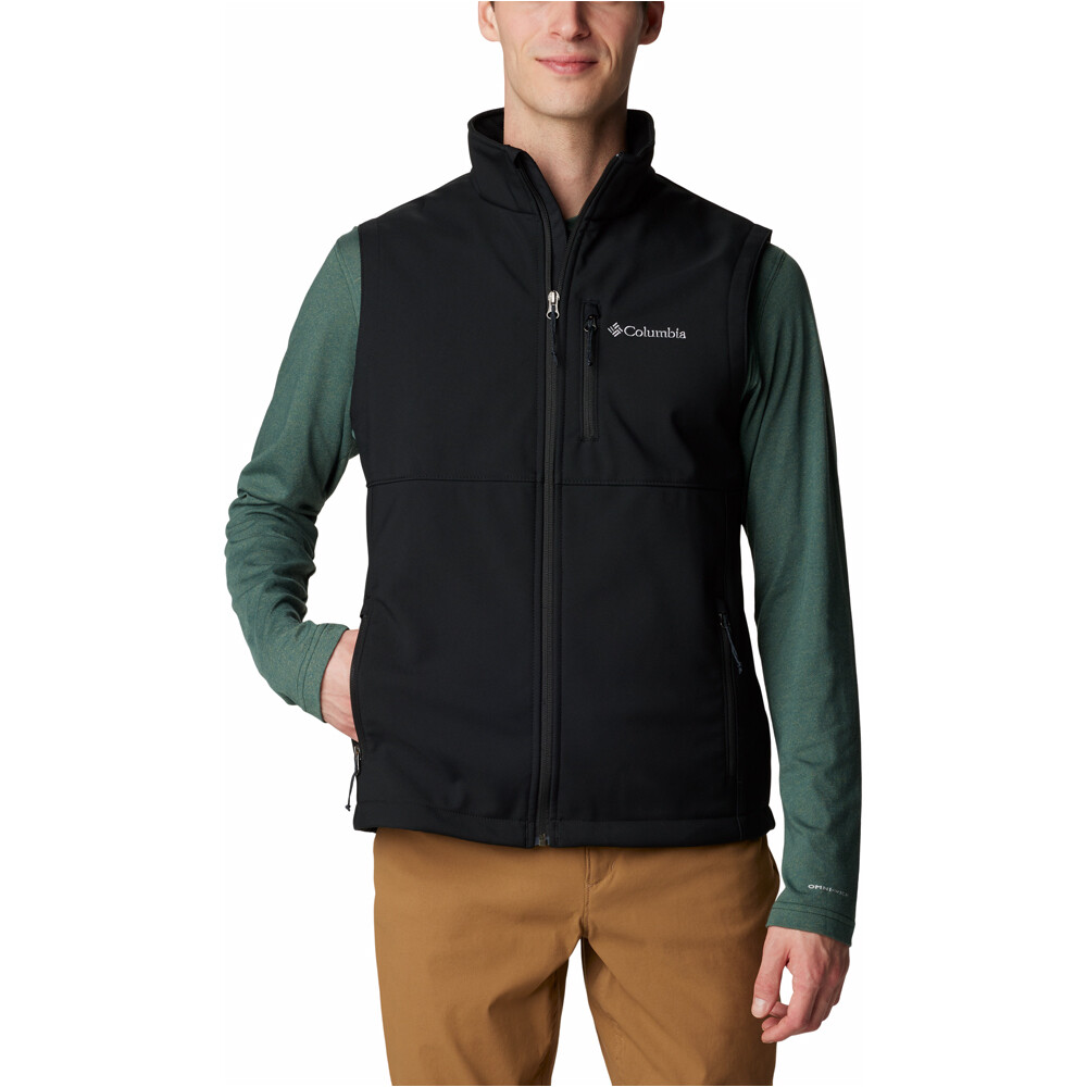 Ascender ii chaleco polar hombre Negro (S)