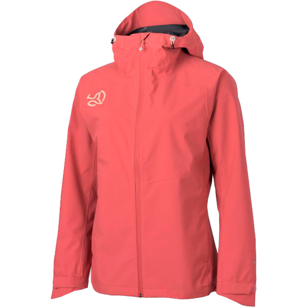 Valdur chaqueta impermeable mujer Rojo (M)