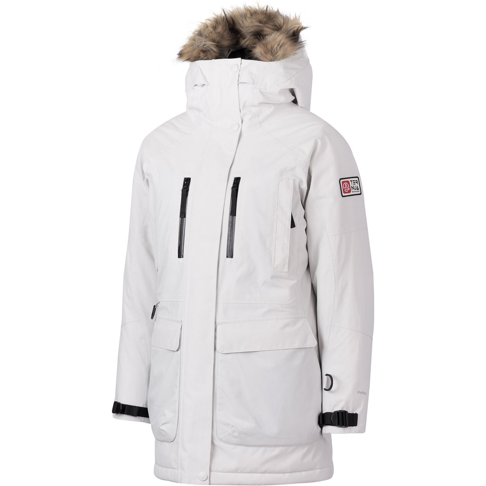 Nova terra chaqueta impermeable insulada mujer Gris (XS)