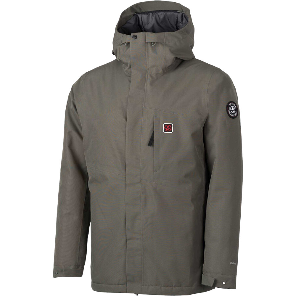 Conne chaqueta impermeable insulada hombre Verde (XL)