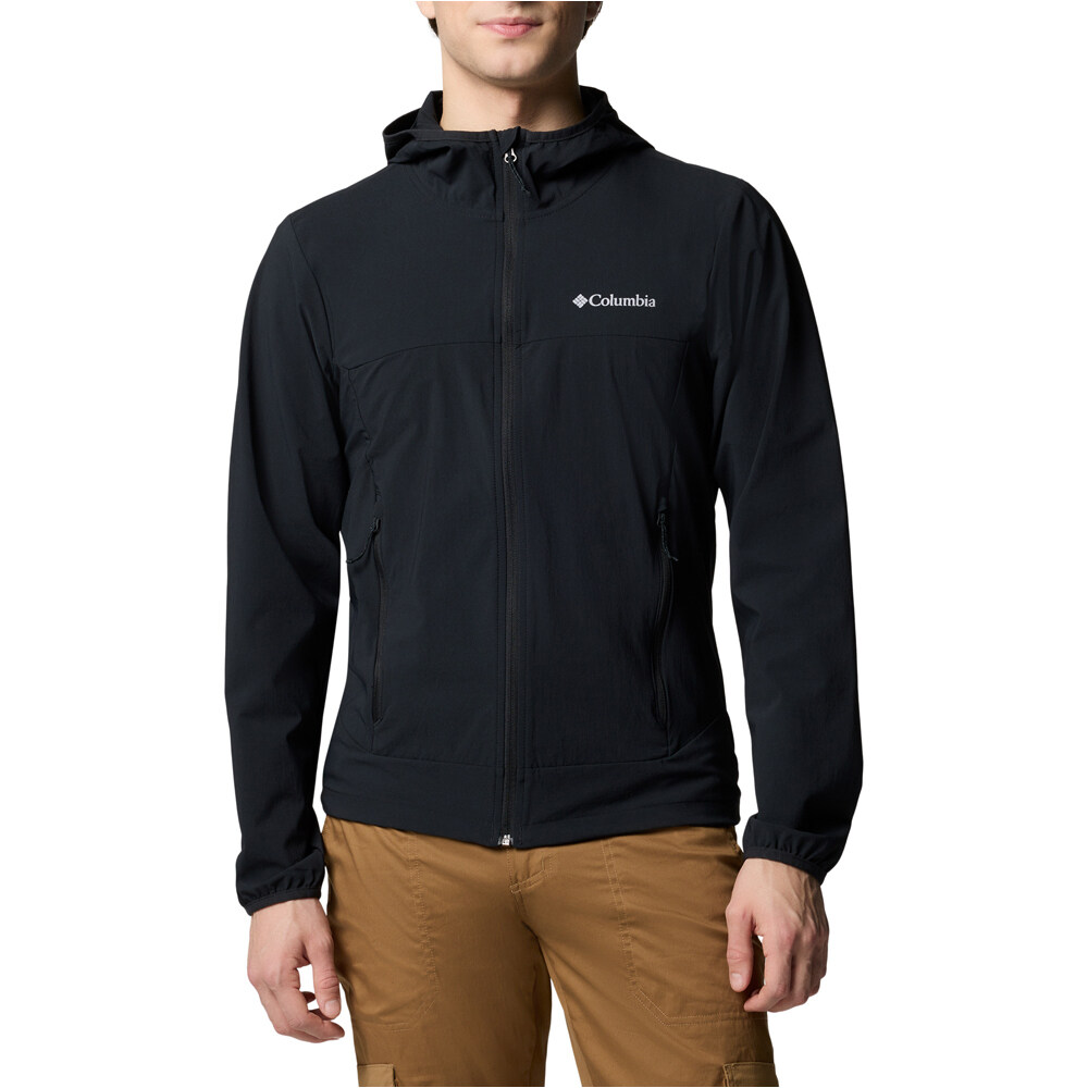 Heather canyon ii chaqueta softshell hombre Negro (S)